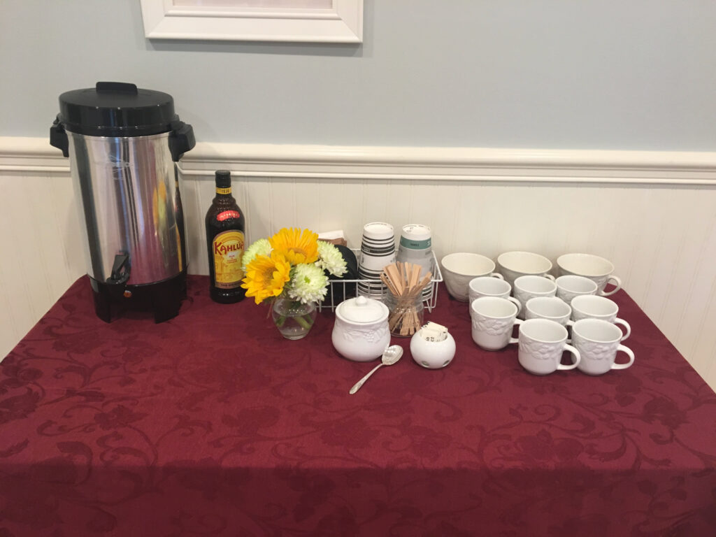 Coffee Station for Thanksgiving