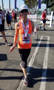 Steph Boyd running at a San Francisco 10K